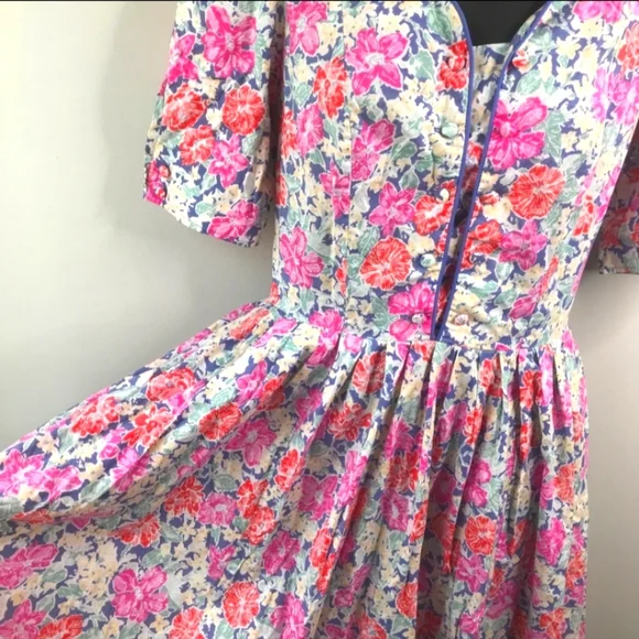 Laura Ashley Dresses Laura Ashley Vintage 8s Printed Pattern